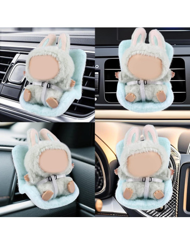 Asiento de coche para muñecas BOXOB 11.7x10.3x9.1cm Azul