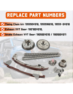 Kit de cadena de distribución Daysyore VVT 2.5L 2.7L compatible 2