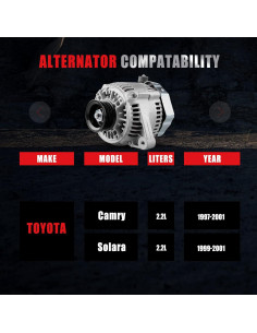 Alternador GDSMOTU 80Amp 12Volt para Camry 1997-2001 2
