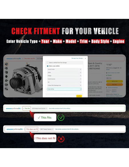 Alternador GDSMOTU 80Amp 12Volt para Camry 1997-2001