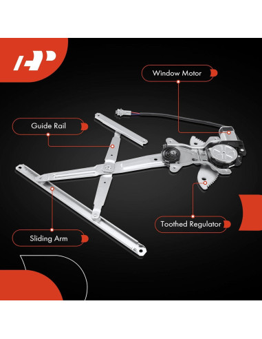 Regulador de Ventana Eléctrico A-Premium para Toyota 4Runner 1990-1995 Lado Izquierdo