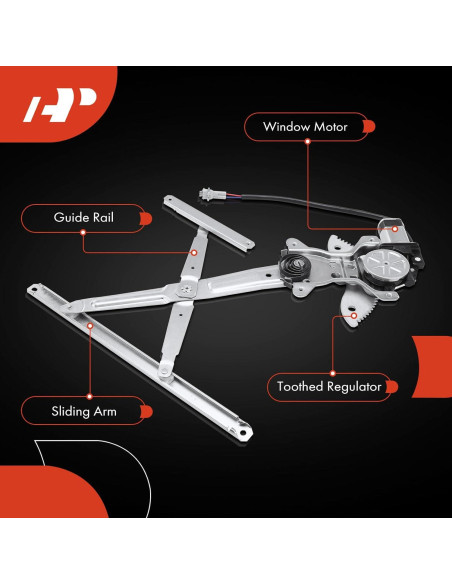 Regulador de Ventana Eléctrico A-Premium para Toyota 4Runner 1990-1995 Lado Izquierdo