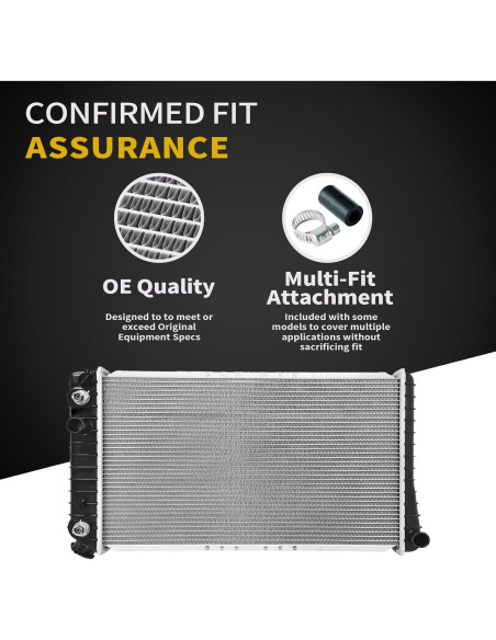 Radiador UIU para Toyota Avalon 2005-2013 y Camry 2007-2011