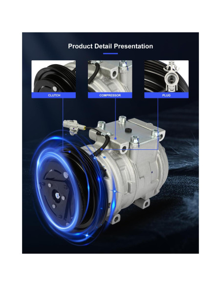 Compresor A/C ECCPP 1995-2004 Toyota Tacoma 3.4L