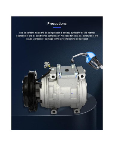 Compresor A/C ECCPP 1995-2004 Toyota Tacoma 3.4L