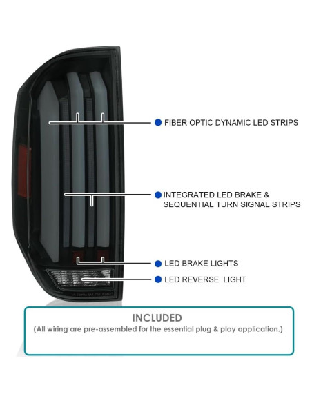 Luces Traseras LED ESPEJO-D TUNING para Toyota Tundra 2014-2021