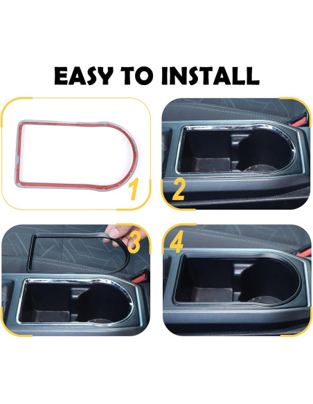 Anillo recorte soporte tazas CHEAYAR Toyota Tacoma 2016-2023