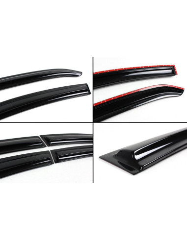 Deflectores de Lluvia Cuztom Tuning para Toyota Camry 2018-2024