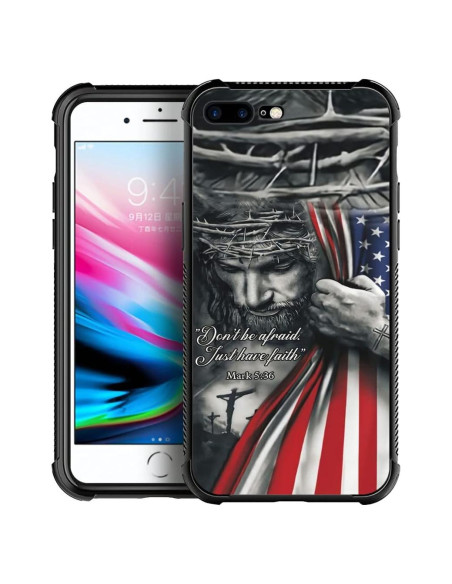 Funda DAIZAG iPhone 7 Plus/8 Plus A Prueba de Golpes Americana