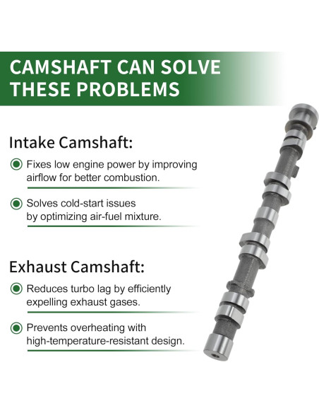 Cámara de Levas de Admisión y Escape VekAuto Toyota Hilux 1984-1995