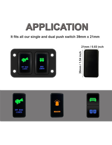 Carcasa de Interruptor 2 Vías BACAUTOPARTS para Toyota