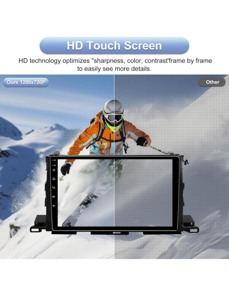 Estéreo de Coche Android 10.2" TopWeb para Toyota Highlander 2014-2019