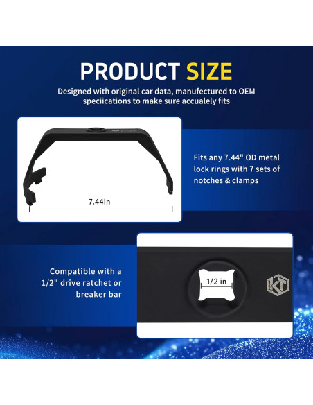 Herramienta de Anillo de Bloqueo Kuntech para Tanque de Combustible