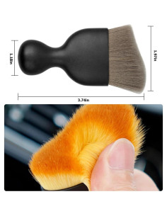 Cepillo de Detalle para Interior de Auto Blilo 1PCS Gris 2