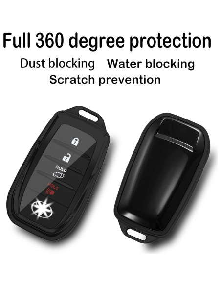 Funda para Llave Toyota Kirsnda TPU 360 Negra Compatible