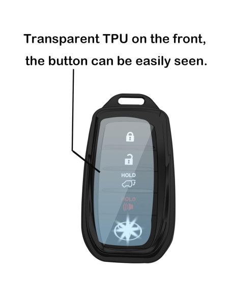 Funda para Llave Toyota Kirsnda TPU 360 Negra Compatible