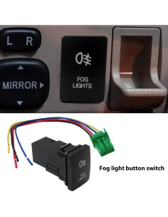 Interruptor de luces antiniebla azul YTXXDEUS para Toyota 2