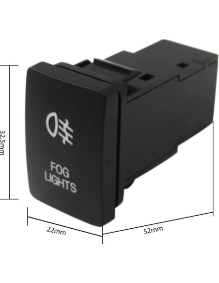 Interruptor de luces antiniebla azul YTXXDEUS para Toyota