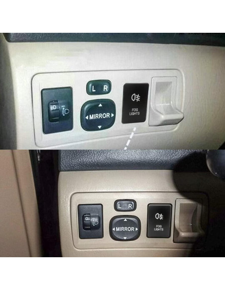 Interruptor de luces antiniebla azul YTXXDEUS para Toyota