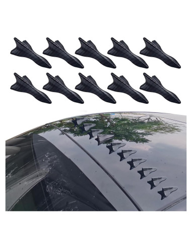 Kit de Antena de Aleta de Tiburón Fogfar 10 Piezas Fibra Carbono