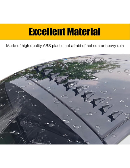 Kit de Antena de Aleta de Tiburón Fogfar 10 Piezas Fibra Carbono