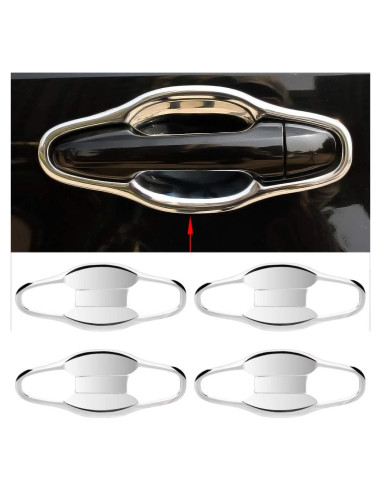 Cubierta de Tazón de Manija de Puerta Senzeal para Toyota Highlander 2014-2019