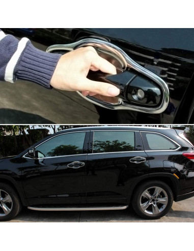 Cubierta de Tazón de Manija de Puerta Senzeal para Toyota Highlander 2014-2019