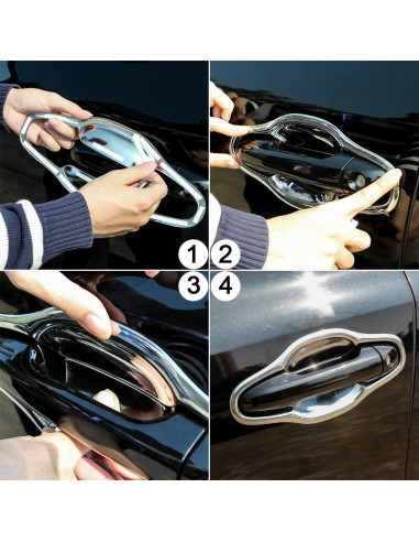 Cubierta de Tazón de Manija de Puerta Senzeal para Toyota Highlander 2014-2019