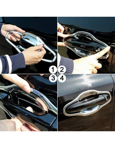 Cubierta de Tazón de Manija de Puerta Senzeal para Toyota Highlander 2014-2019