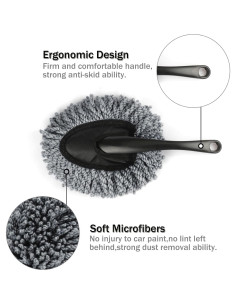 Cepillo de Microfibra Amiss 2 Pack para Limpiar Coche 33,78 cm 2