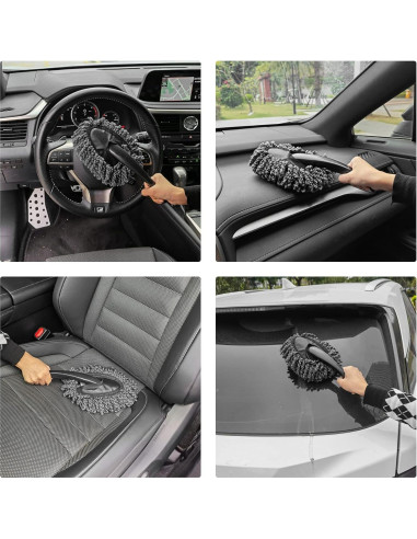 Cepillo de Microfibra Amiss 2 Pack para Limpiar Coche 33,78 cm