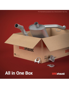 Kit de Escape BRExhaust 106-0219 para Toyota Tacoma 2000-2004 2