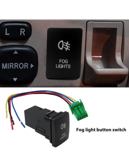Interruptor de Botón Luces Antiniebla WELURE Toyota