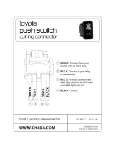 Interruptor de Empuje CH4X4 para Toyota 12V LED 2