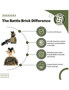 Minifigura Militar Personalizada OCP del Ejército 4 cm 2