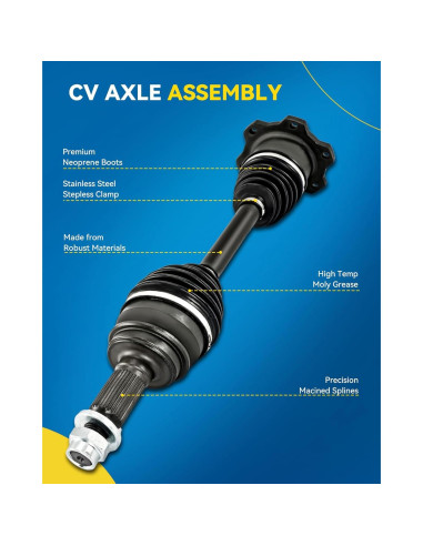 Eje CV Delantero Derecho PHILTOP 66-5224 para Toyota