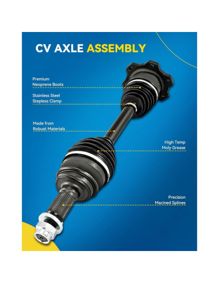 Eje CV Delantero Derecho PHILTOP 66-5224 para Toyota