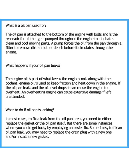 Bandeja de Aceite de Transmisión Automática AngyMeck 265-823