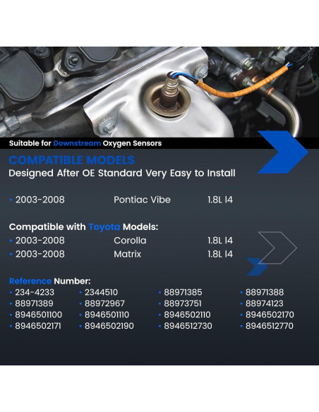Sensor de Oxígeno SYKRSS 234-4233 para Toyota y Pontiac