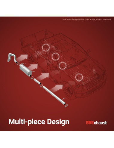 Kit de Escape BRExhaust 106-0626 para Toyota Corolla 2003-2013