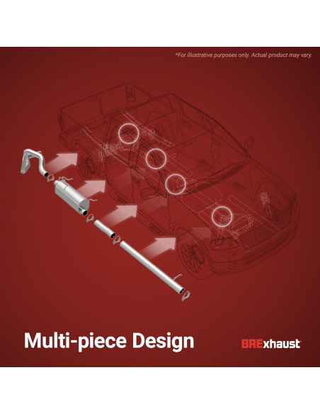 Kit de Escape BRExhaust 106-0626 para Toyota Corolla 2003-2013