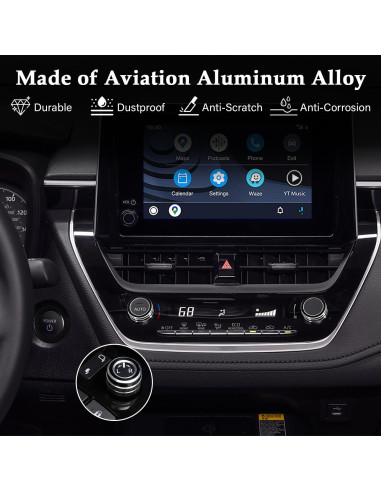 Cubiertas de Perilla de Aire Acondicionado MOCHENT para Toyota Corolla 2022-2025 - 4 Piezas