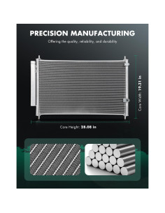 Condensador de aire acondicionado SCITOO para Toyota Corolla 2009-2019 2