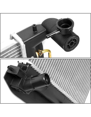 Radiador de Aluminio DNA Motoring OEM-RA-2428 para Corolla 03-08