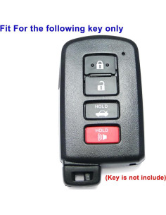 Funda de Llave Coolbestda para Toyota 2017-2019 Negro 2