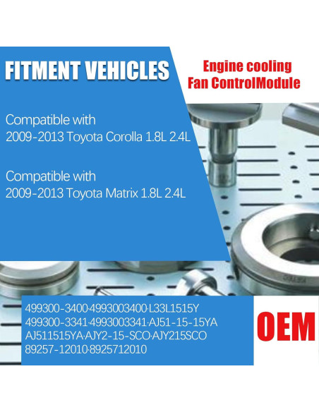 Módulo Control Ventilador Radiador 89257-12010 Mazda Toyota