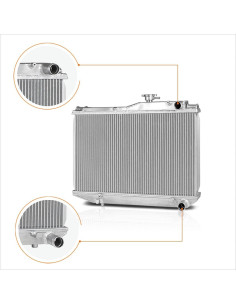 Radiador de Aluminio PM PERFORMOTOR 2 Filas Corolla AE86 2