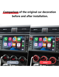 Trims de Perilla de AC Auovo 5PCS para Subaru BRZ y GR86 2