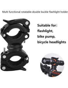 Soporte para Linterna Vonpri 360 Ajustable para Bicicleta 2