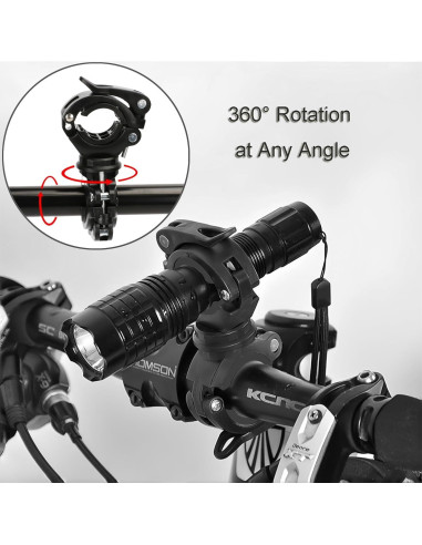 Soporte para Linterna Vonpri 360 Ajustable para Bicicleta